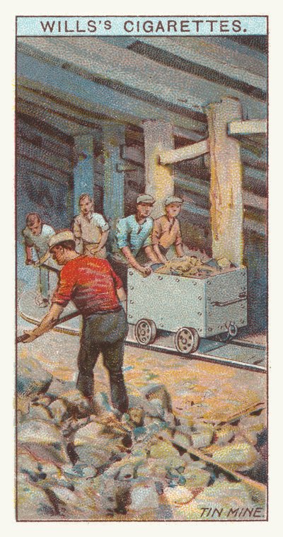 Tinmine (chromolitho) af English School