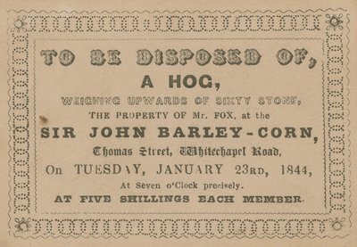 Zu verkaufen, ein Schwein von English School