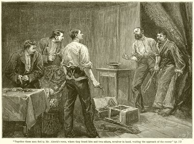 Sammen flygtede disse mænd til Mr. Alcocks værelse ... af English School