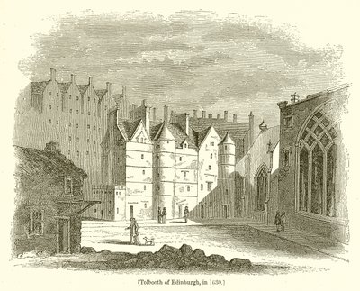 Tolbooth von Edinburgh, 1630 von English School