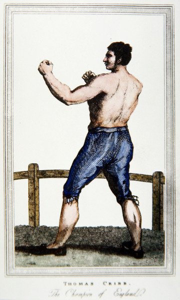 Tom Cribb (farve litho) af English School