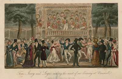 Tom, Jerry og Logic får det bedste ud af en aften i Vauxhall Gardens, London af English School
