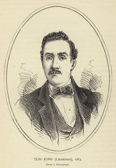Tom King, Champion, 1863, Fra et fotografi af English School