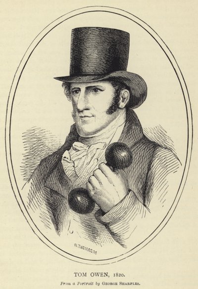 Tom Owen, 1820, Fra et portræt af George Sharples af English School