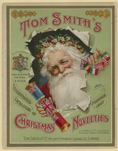 Tom Smith & Co Ltd, julenyheder, julekiks, brochureomslag af English School