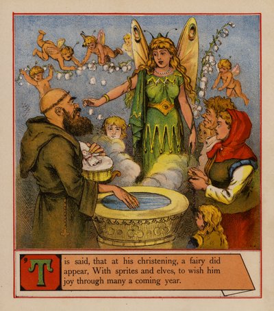 Tom Thumb (farve litho) af English School