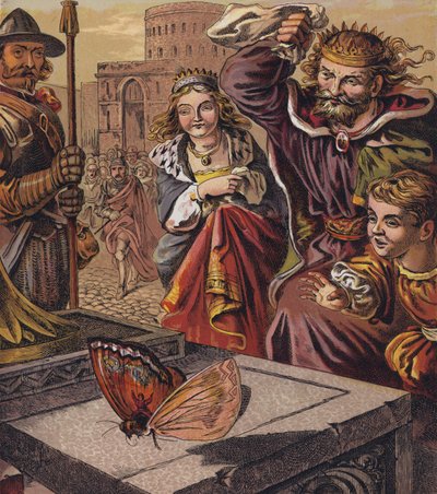 Tom Thumb (farve litho) af English School