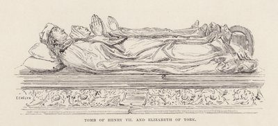 Grab von Heinrich VII. und Elizabeth von York von English School