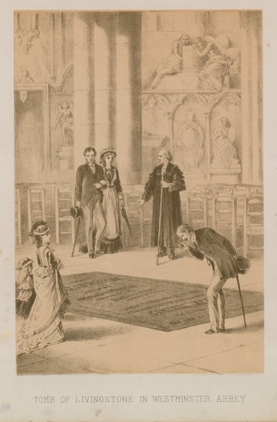 Grab von Livingstone in der Westminster Abbey von English School