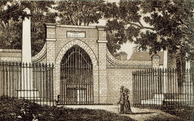 Tomb of Washington, Mt Vernon (litho) af English School