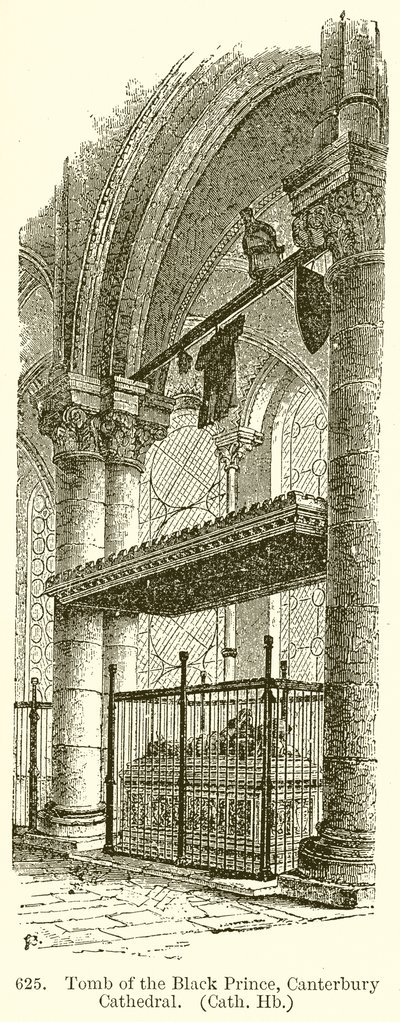 Den Sorte Prinss grav, Canterbury Cathedral af English School