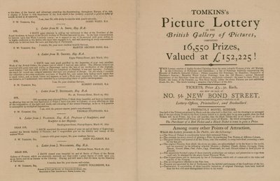 Tomkinss Billedlotteri fra British Gallery of Pictures af English School