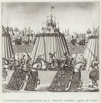 Turnier in Inquelvert, von 3 französischen Rittern, gegen alle Herausforderer von English School