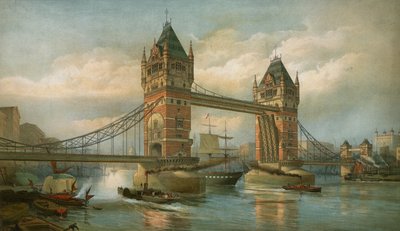 Tower Bridge, London af English School