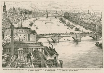 Tower Bridge, London af English School