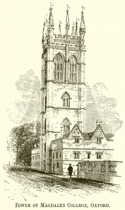 Turm des Magdalen College, Oxford von English School
