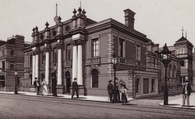 Rådhus, Cardiff (litho) af English School