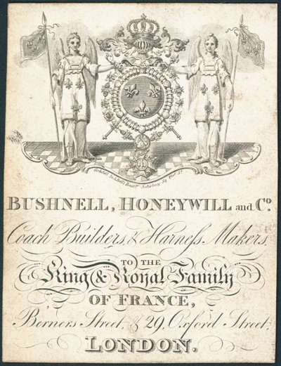 Handelskort, Bushnell, Honeywill og Co af English School
