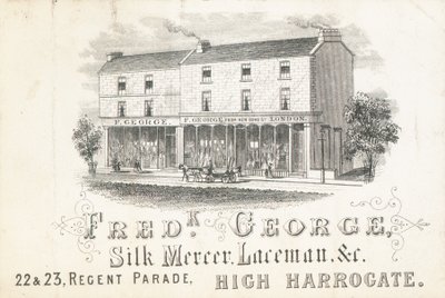 Handelskort, Frederick George, silkemercer og blondemand af English School