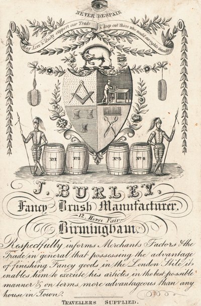 Handelskort, J Burley af English School