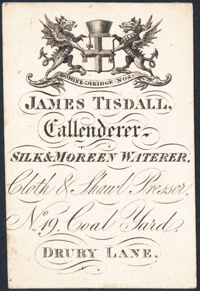 Handelskort, James Tisdall af English School