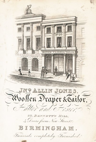 Handelskort, John Allin Jones af English School