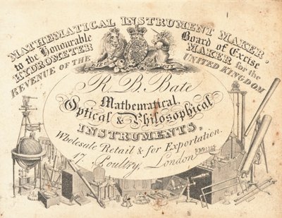 Handelskort, R B Bate af English School