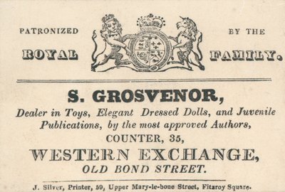 Handelskort, S Grosvenor af English School
