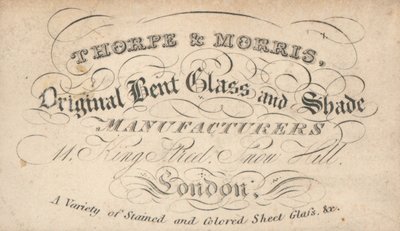 Handelskort, Thorpe & Morris af English School