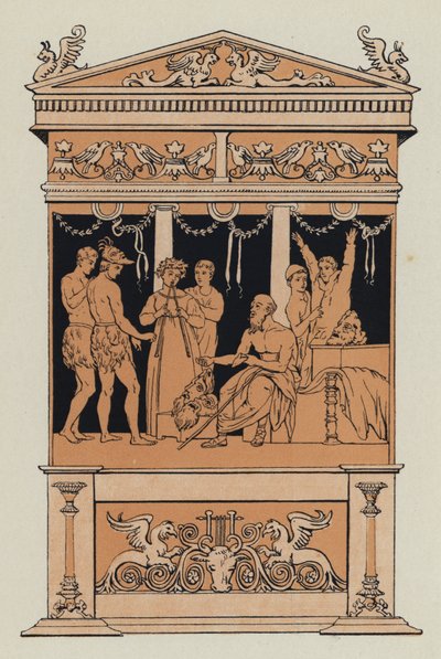 Træning af et kor (farve litho) af English School