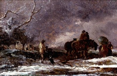 Rejsende i en snestorm af English School