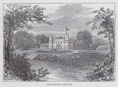 Tregenna Slot (gravering) af English School