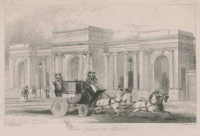 Triumfbuen, indgangen til Hyde Park, London: De fire-i-hånd af English School