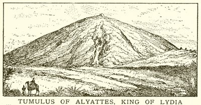 Tumulus af Alyattes, konge af Lydia af English School