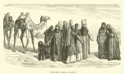 Turkoman bridal party  af English School