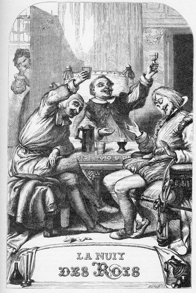 Twelfth Night, or what you will - Illustration i "" Værker komplet af William Shakespeare"" 1866 - Illustrationerne og den generelle form for denne udgave er lånt fra Cassells illustrerede Shakespeare, udgivet i London af English School