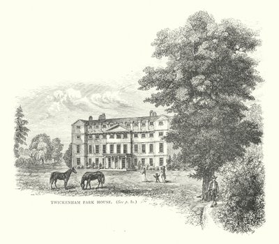 Twickenham Park House (gravering) af English School