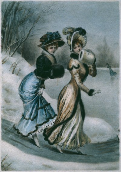 To unge damer med muffer af English School