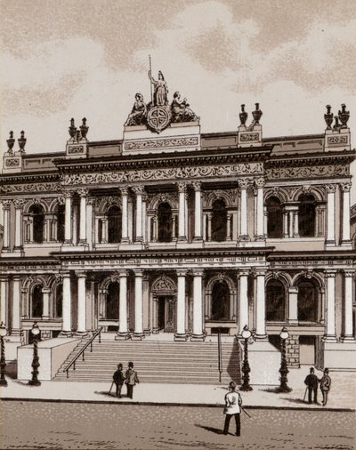 Ulster Bank, Belfast (litho) af English School