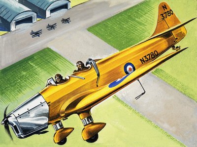 Uidentificeret fly, der flyver over bøjler af English School