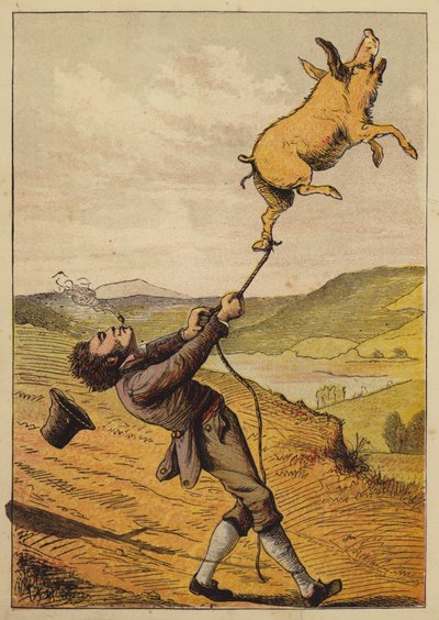 Uidentificeret børnerim (farvet indgravering) af English School