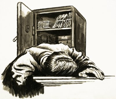 Unidentifiziertes Opfer eines Einbruchs von English School