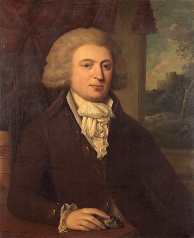 Ukendt herre med et mineraleksemplar, ca. 1790 af English School