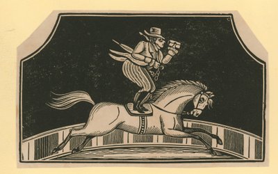 Unavngivet cirkusscene: Horse Rider af English School