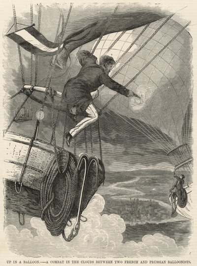Op i en ballon; En kamp i skyerne mellem to franske og preussiske ballonfarere af English School