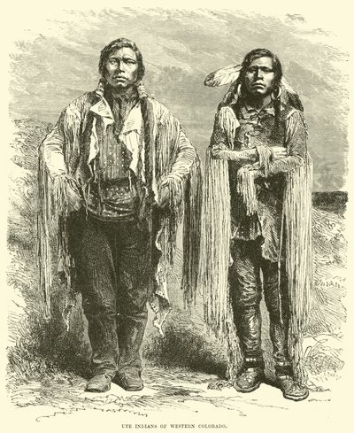 Ute-indianere fra det vestlige Colorado af English School