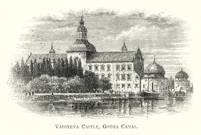 Vadstena Slot, Gotha-kanalen (gravering) af English School