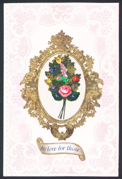 Valentinsdag lykønskningskort af English School