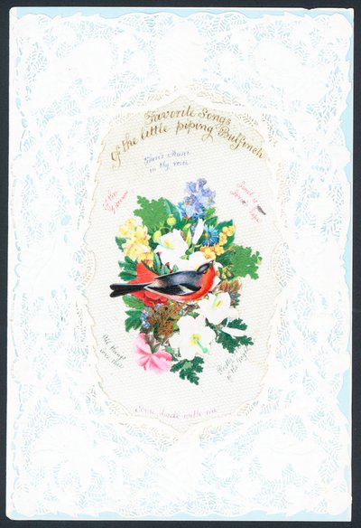 Valentinsdag lykønskningskort af English School