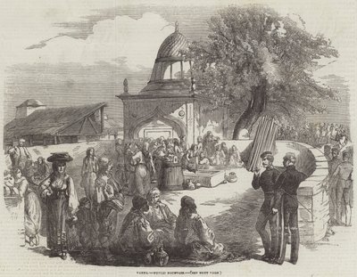 Varna, offentlig springvand (gravering) af English School
